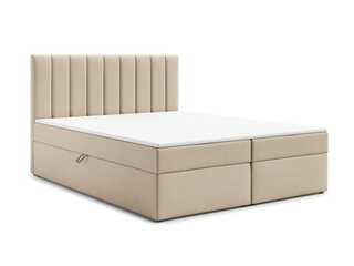 Boxspring met opbergfunctie, 140×200, Beige, showroom model